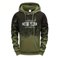 Autumn Winter Mens Tracksuit Casual Printing Splash-ink Hooded Sweatshirts Daily Sports Jogging Clothing Single Piece Tops Pants