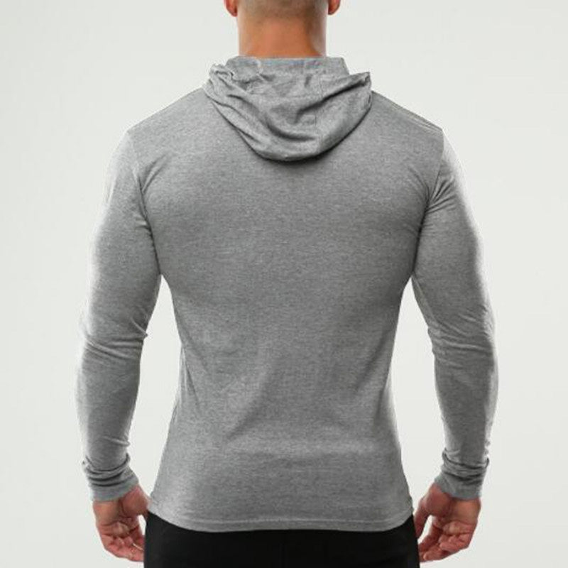 Mens Long Sleeve Bodybuilding T-Shirt