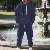 Winter Men's Fleece Hooded Sweatshirt