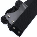 Women Fashion Floral Wide Elastic Belt Casual Trendy Waist Band Chic Ladies Dress Cummerbands Skirt Dress Coat Decor Accessories