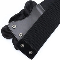 Women Fashion Floral Wide Elastic Belt Casual Trendy Waist Band Chic Ladies Dress Cummerbands Skirt Dress Coat Decor Accessories