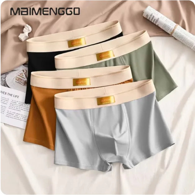 4 pcs Men Underwear Cotton Boxer