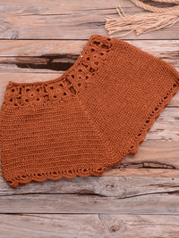 Crochet Bohemia Style Off Shoulder Bikini