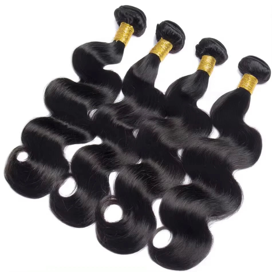 Long Brazilian Raw Body Wave Human Hair Extension
