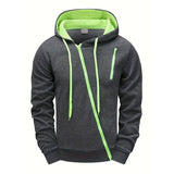 Mens Tracksuit Solid Color Casual Zipper Sweatshirts Daily Sports Jogging Hoodies Mens Clothing Single Piece Jacket Tops Pants