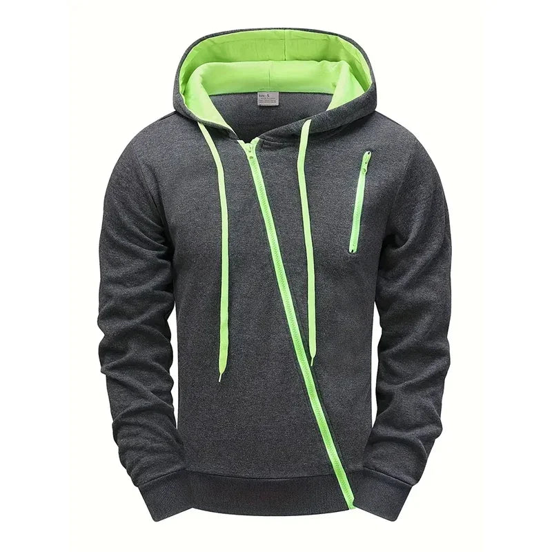 Mens Tracksuit Solid Color Casual Zipper Sweatshirts Daily Sports Jogging Hoodies Mens Clothing Single Piece Jacket Tops Pants
