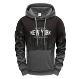 Autumn Winter Mens Tracksuit Casual Printing Splash-ink Hooded Sweatshirts Daily Sports Jogging Clothing Single Piece Tops Pants