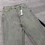 Solid Gray Ribbon Design Sweatpants