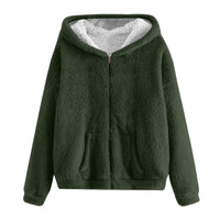 Men's Winter Zipper Hooded Fleece Sweatshirt with Pocket