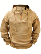 Casual Men's Multi-Pocket Zipper Hoodie