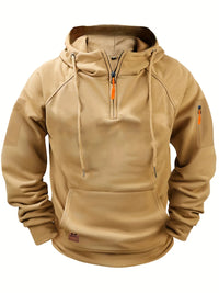 Casual Men's Multi-Pocket Zipper Hoodie