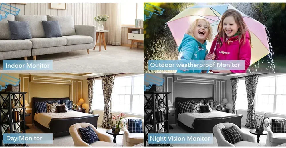 4K AHD Camera Full Color Night Vision CCTV Security Surveillance 8MP Outdoor Waterproof Analog Digital Video 5mp Home Camera