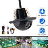 High-definition reversing camera straw hat CCD full-color night vision wide-angle car camera waterproof rear lens