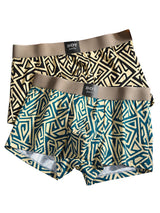 3Pcs/Set Boxers Men's Underwear Geometric Print Panties Casual Fashion Underpant Breathable Male Boxer Shorts Sports Homme Panty
