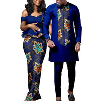 African Couple Dress Outfits Shirt and Pant for  Wedding