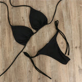 Brazilian Swimsuit Bra Thong Two Pieces Suit