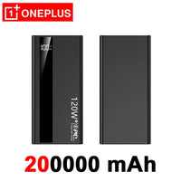 OnePlus 200000mAh Power Bank Large Capacity 120W Super Fast Charging PD20W Power Bank Digital Display Suitable  All Phones