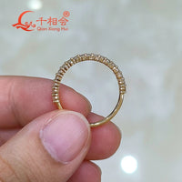 14k 18k real gold  1/2  Eternity