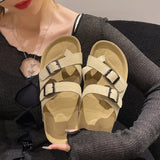 Casual Anti-Skid Flat Fabric Slides