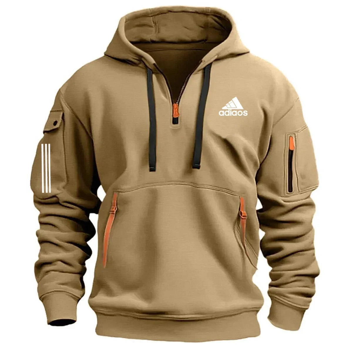 Multiple Pockets Casual and Comfortable Men's Hoodie