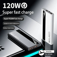 OnePlus 200000mAh Power Bank Large Capacity 120W Super Fast Charging PD20W Power Bank Digital Display Suitable  All Phones