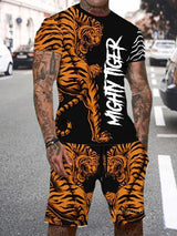 Cool The Lion King Print T-Shirt and Drawstring Set