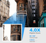 8MP Wireless Security Survillance PTZ Camera Wifi IP Outdoor 4X Zoom Cameras AI Human Tracking Two-way Audio HD Night Color Cam