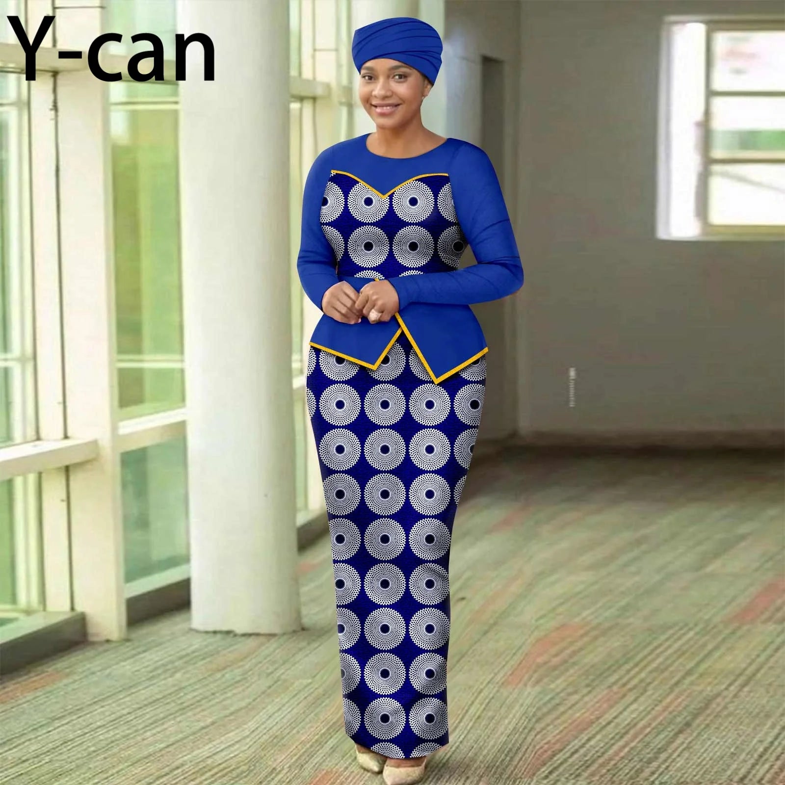 African Dresses for Elegant Patchwork Women Gown