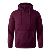 iCool Solid Color Versatile Men Hoodie