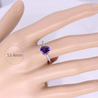 Natural Real Garnet Ring 925