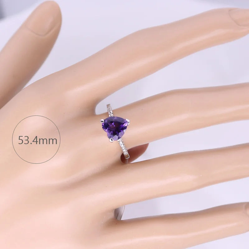 Natural Real Garnet Ring 925