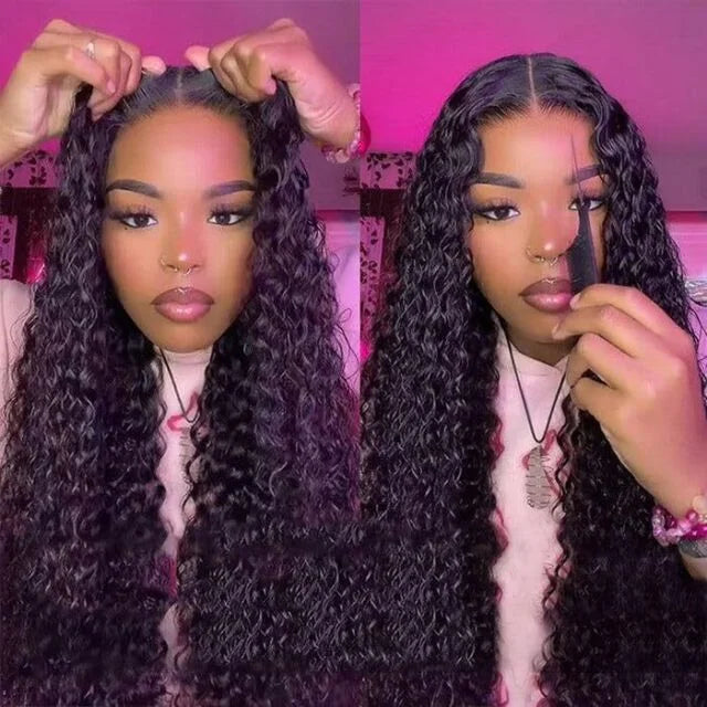 Wear And Go Deep Wave Glueless Human Hair Wig