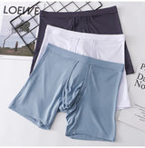 1PCS Mens Long Legs Underwear Separate Ball Pouch Breathable Comfort Sport Seamless Boxer Trunks Shorts Calzoncillo Hombre