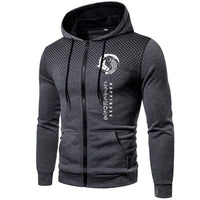 Casual Men's Hoodies Printing Daily Zipper Jacket Outdoors Sports Jogging Mens Clothing Autumn Winter Round Dot Sweatshirts Coat