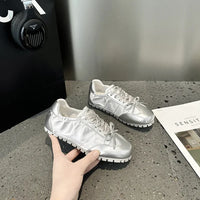 Fashion Ballet Round Toe Cross Strap Shoes