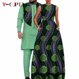 African Dresses for Matching Couple Outfits for Party Vestidos Y23C067