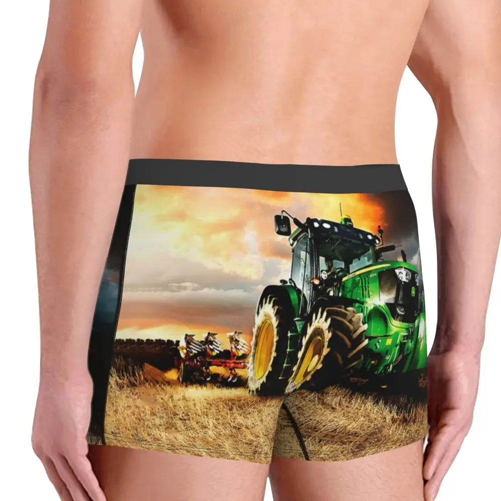 Custom Tractor Boxers Shorts Mens Briefs Underwear Fashion Underpants