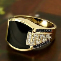 Classic Men's Ring Fashion Metal Gold