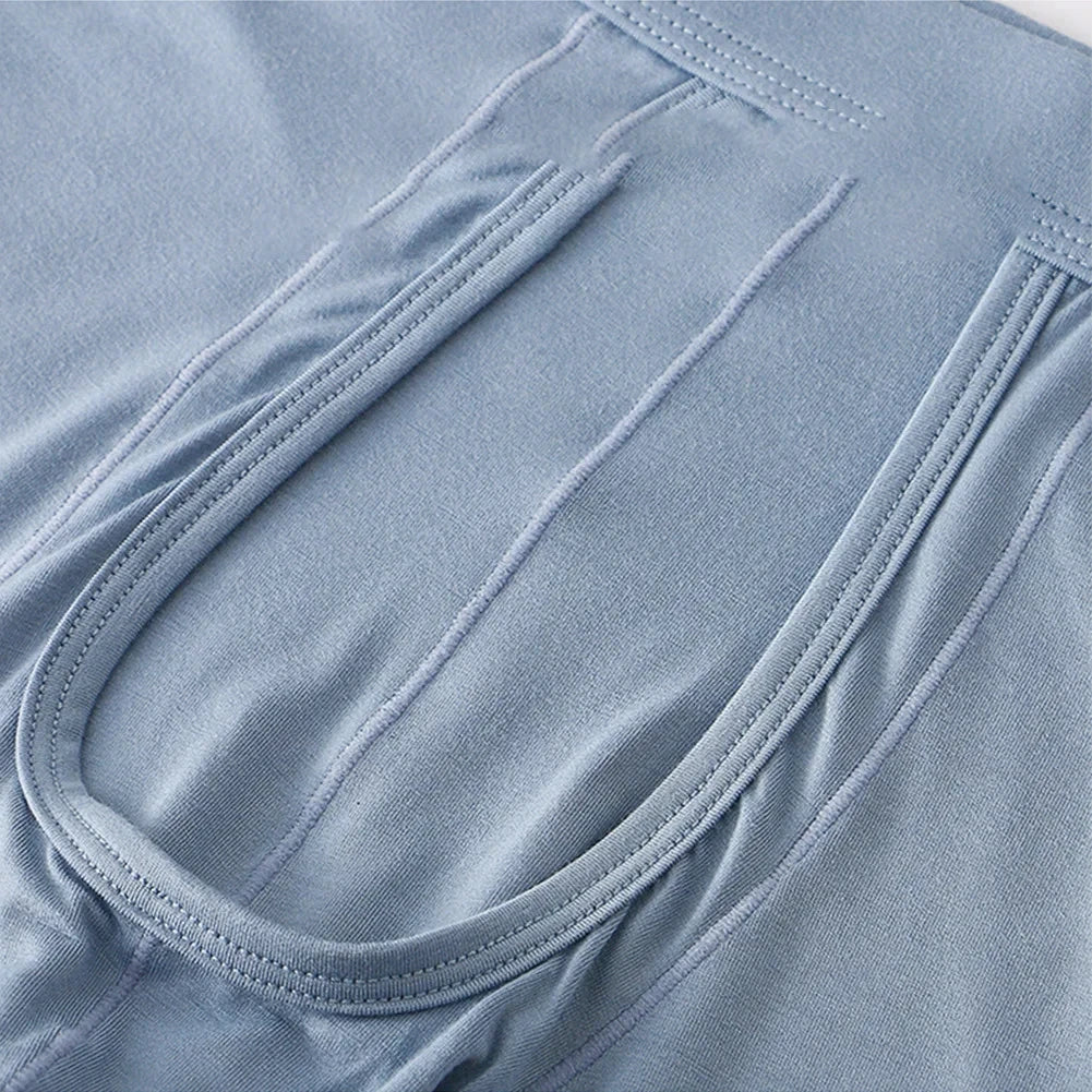 1PCS Mens Long Legs Underwear Separate Ball Pouch Breathable Comfort Sport Seamless Boxer Trunks Shorts Calzoncillo Hombre