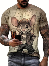 Cartoon Funny Duck Print Overszied T Shirt