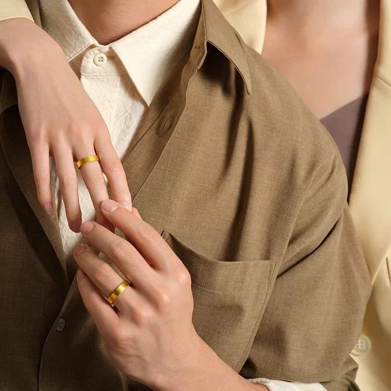 24K yellow gold Ancient Law Inheritance Ring