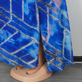 Afro-Fashion Sleeveless Chiffon Maxi Long Dress for curve pretty afro-queens