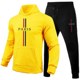 Mens Tracksuit Casual Printing Sweatshirt Sweatpants 2 Pcs Set Fitness Sports Jogging Mens Clothing Street Hoodies Sportswear