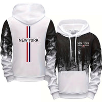 Fashion Mens Tracksuit Printing Splash-ink Hooded Sweatshirts Sports Jogging Mens Clothing Street Casual Single Piece Tops Pants