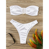 Push Up Monokini Bandeau Bikini Swimsuit