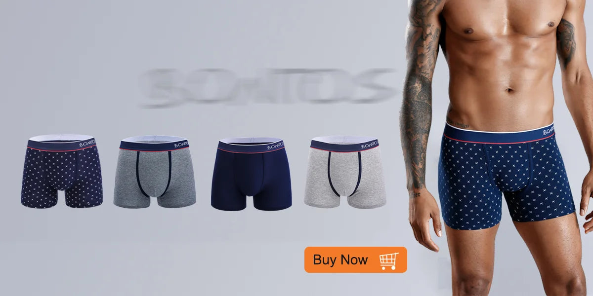 Sports Long Men's New Boxers Polyester