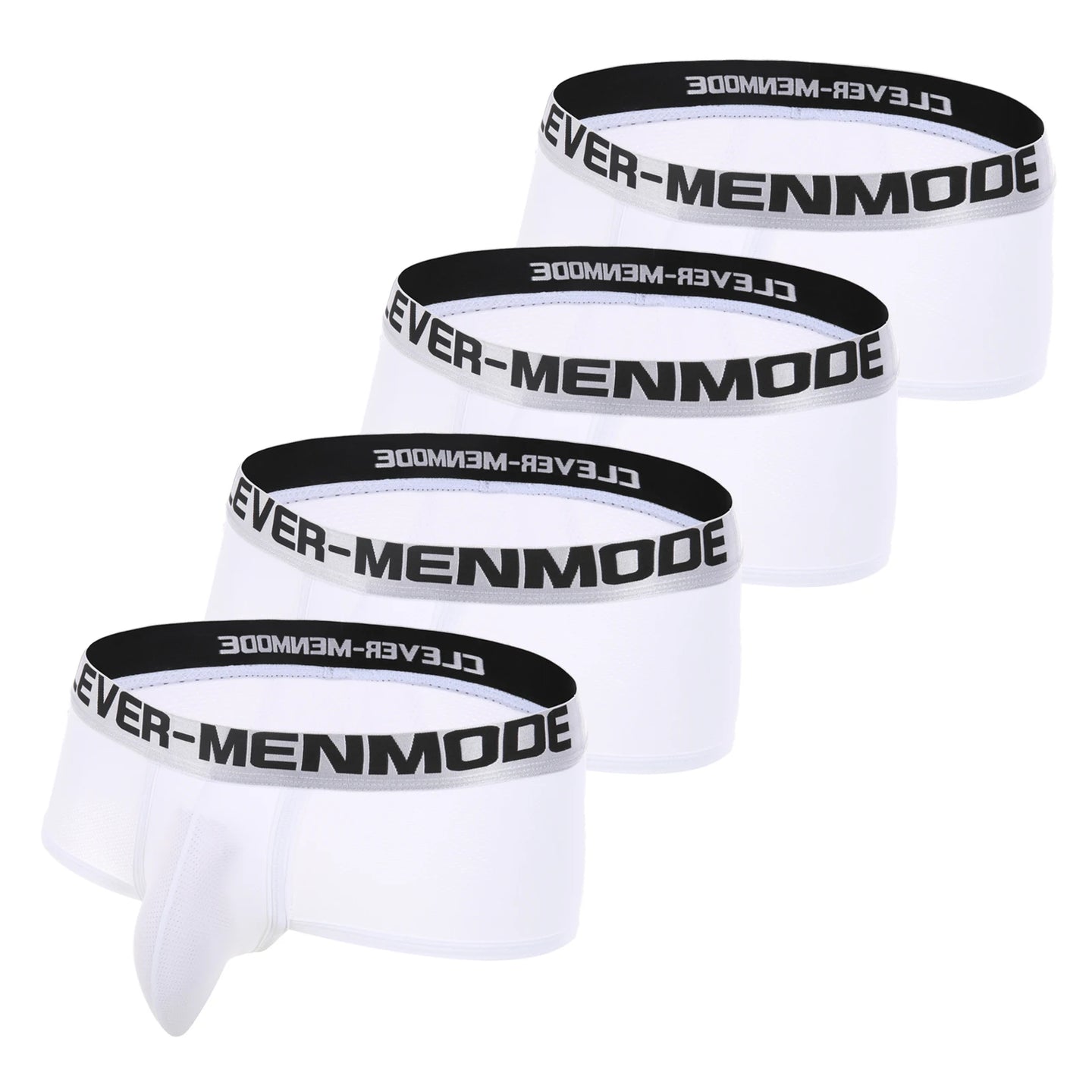 4 Pack Boxers Men Sport Shorts Exercise Underwear Man Bulge Pouch Boxer Athletic Underpants Gym Wear Bodybuilding Wide Waistband