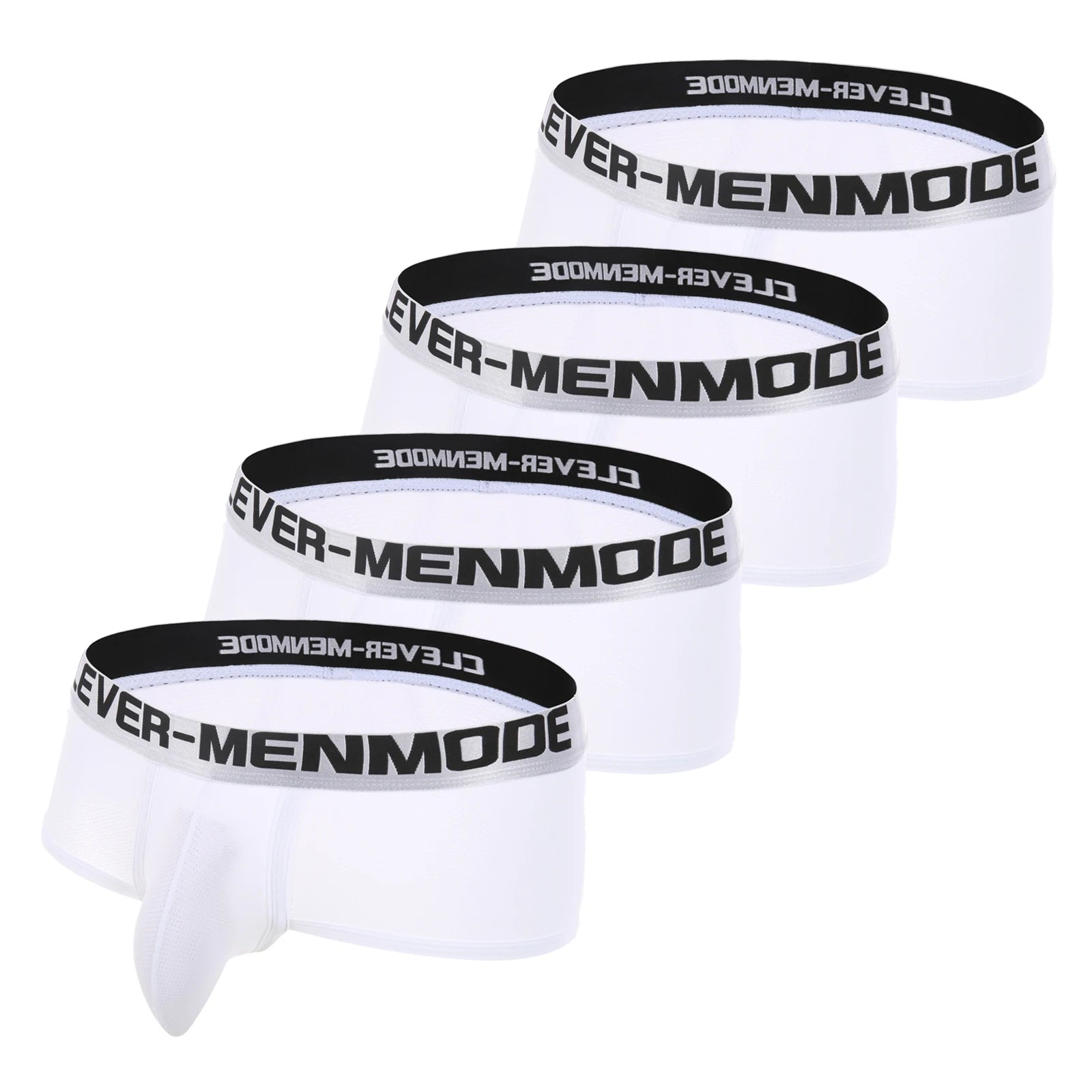 4 Pack Boxers Men Sport Shorts Exercise Underwear Man Bulge Pouch Boxer Athletic Underpants Gym Wear Bodybuilding Wide Waistband