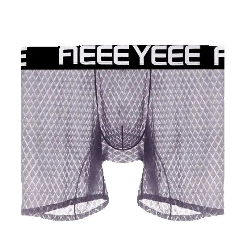 Men's Panties Extended Boxers Sexy Briefs Ultra-Thin Ice Silk Undrewear Seamless Quick-Dry Breathable Fitness Anti-Chafing Legs