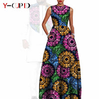 African Dresses for Matching Couple Outfits for Party Vestidos Y23C067